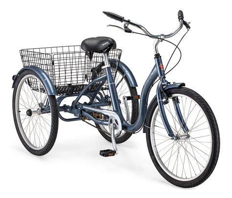 Ride with confidence and style on the Meridian Deluxe tricycle by Schwinn. . Schwinn meridian